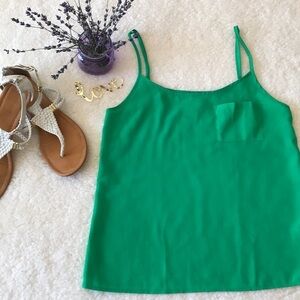 H&M Divided Green Front Pocket Tank Top Size 2